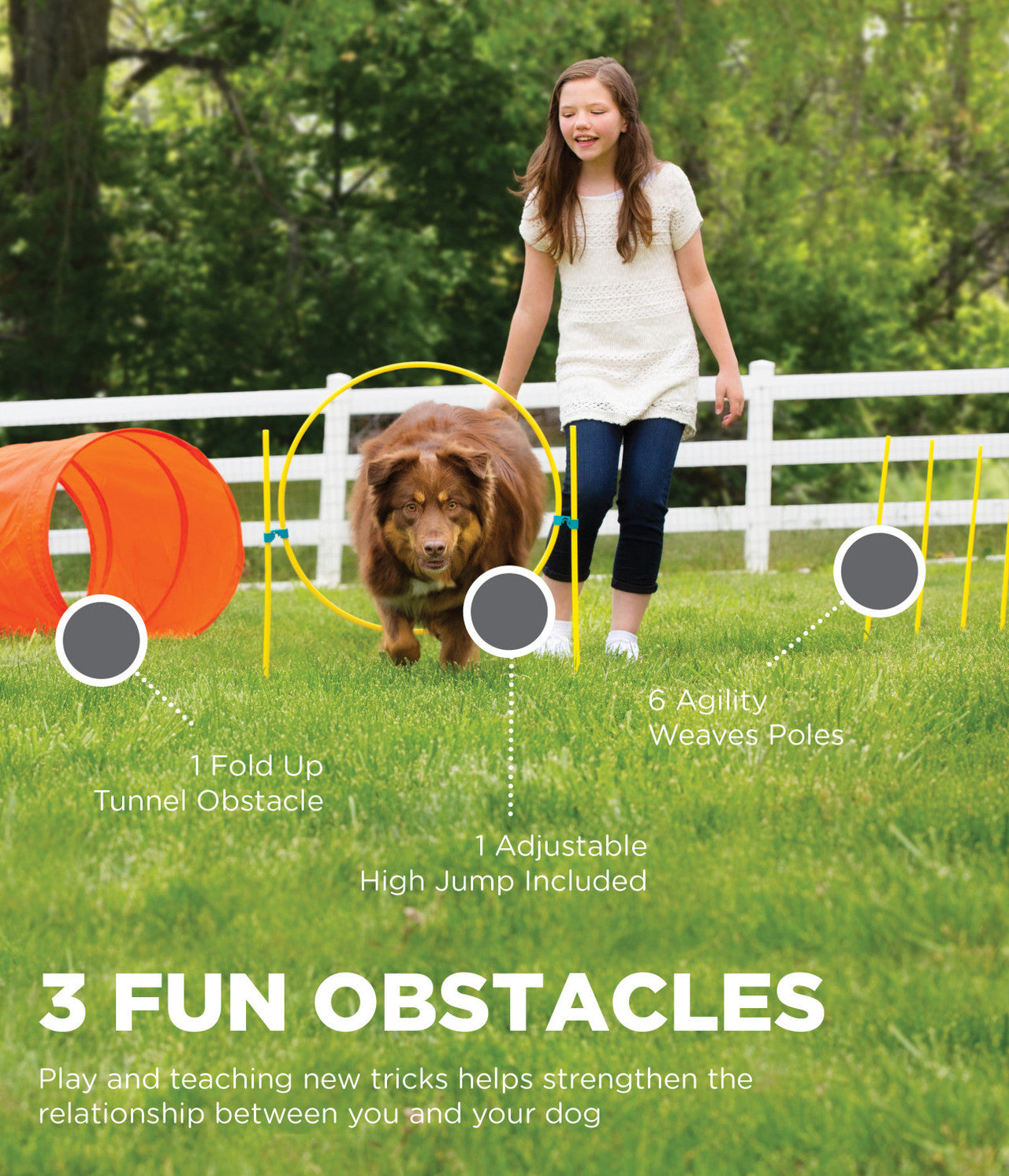 Outward Hound ZipZoom Outdoor Agility Kit
