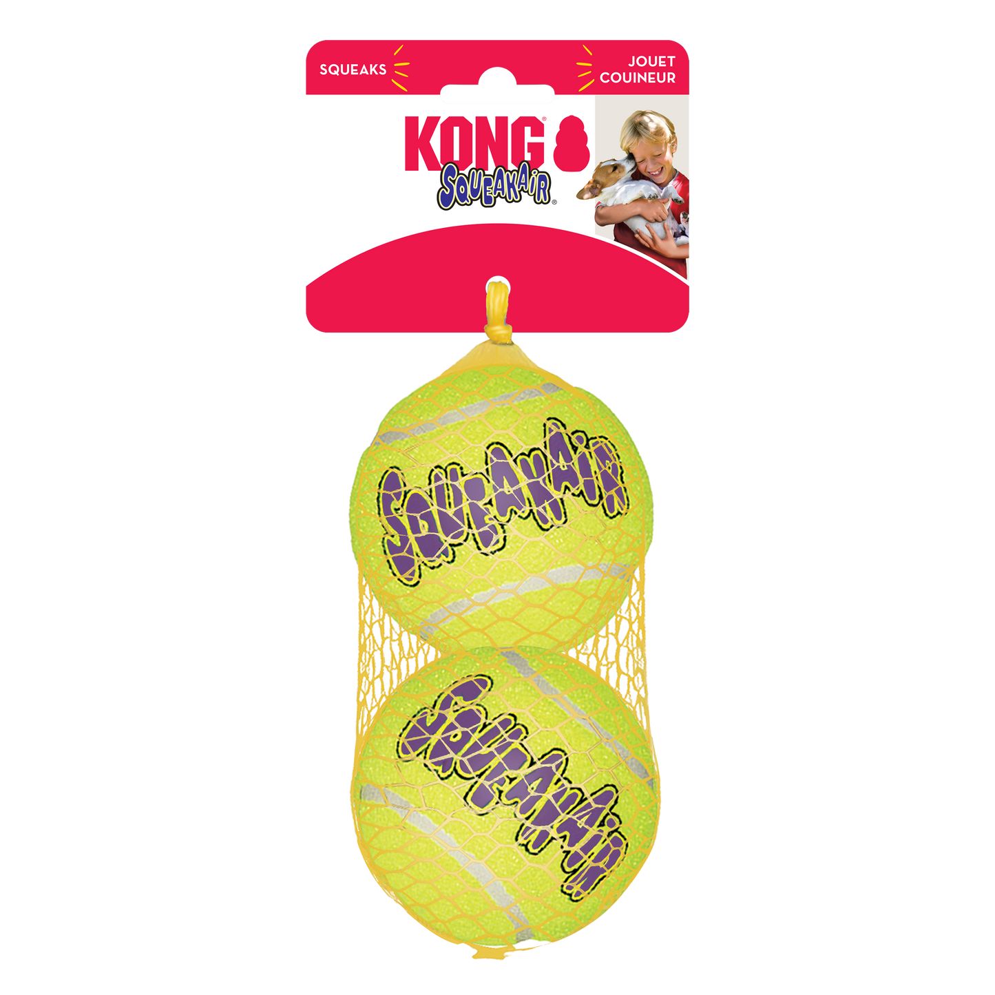 KONG Airdog Squeaker Balls (2pk) - Large