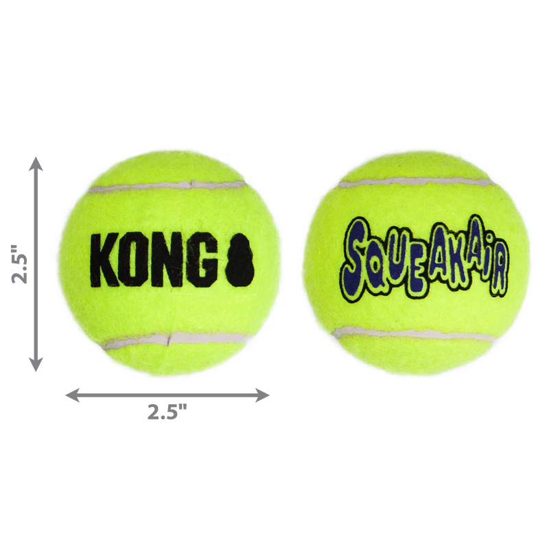 KONG Airdog Squeaker Balls (3pk) - Medium