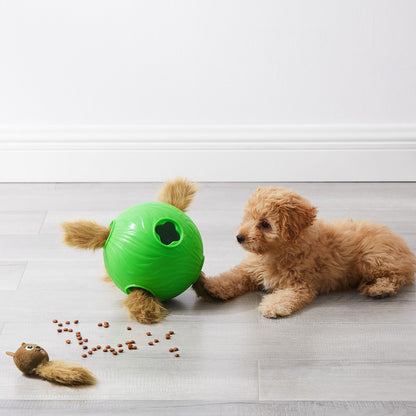 Outward Hound Dog Snuffle N' Treat Ball with 6 Plush Chipmunks