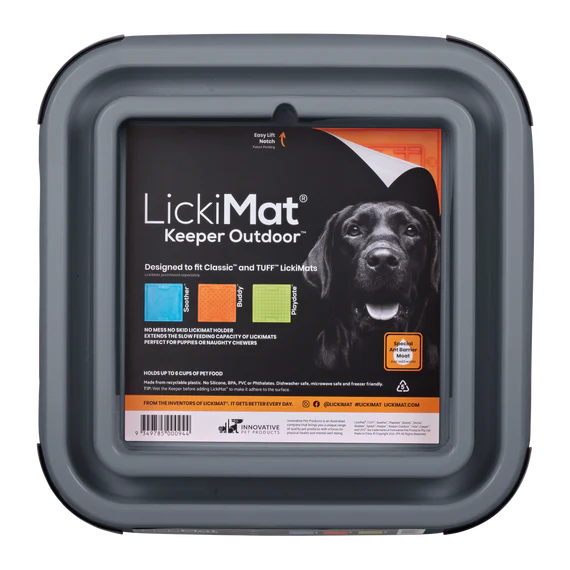 Lickimat Outdoor Keeper Ant-Proof Lickimat Pad Holder - Grey