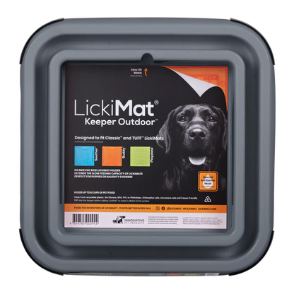 Lickimat Outdoor Keeper Ant-Proof Lickimat Pad Holder - Grey