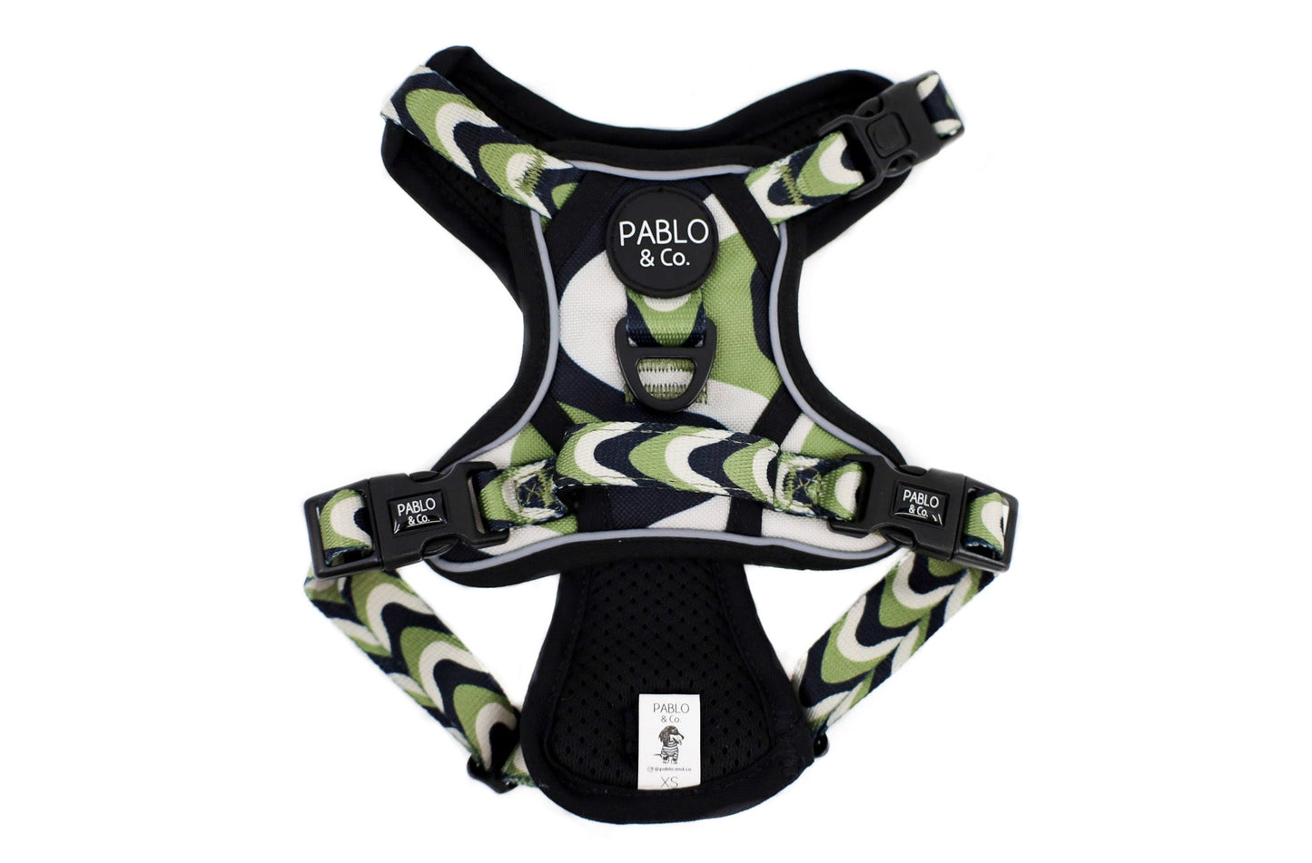 Navy Wavy - No Pull Adventure Dog Harness