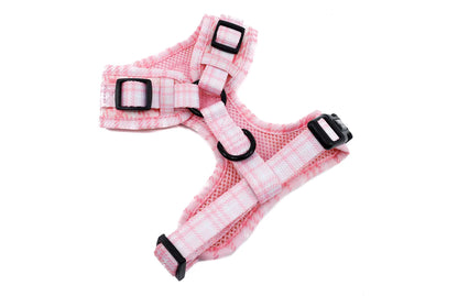 Pink Houndstooth - Adjustable Harness
