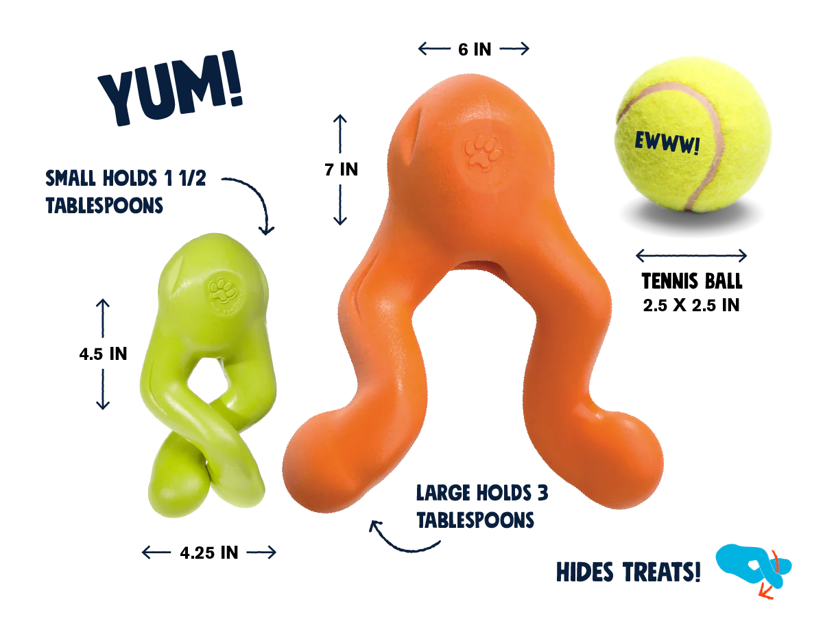 West Paw Tizzi® Treat & Tug Toy