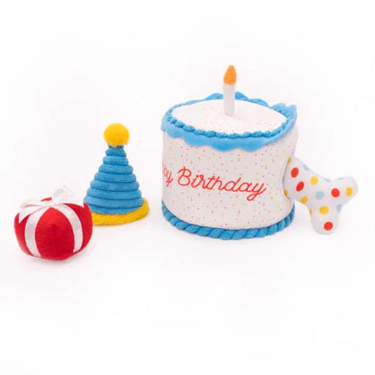 Zippy Paws Zippy Burrow - Birthday Cake with 3 Miniz Toys