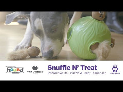 Outward Hound Dog Snuffle N' Treat Ball with 6 Plush Chipmunks