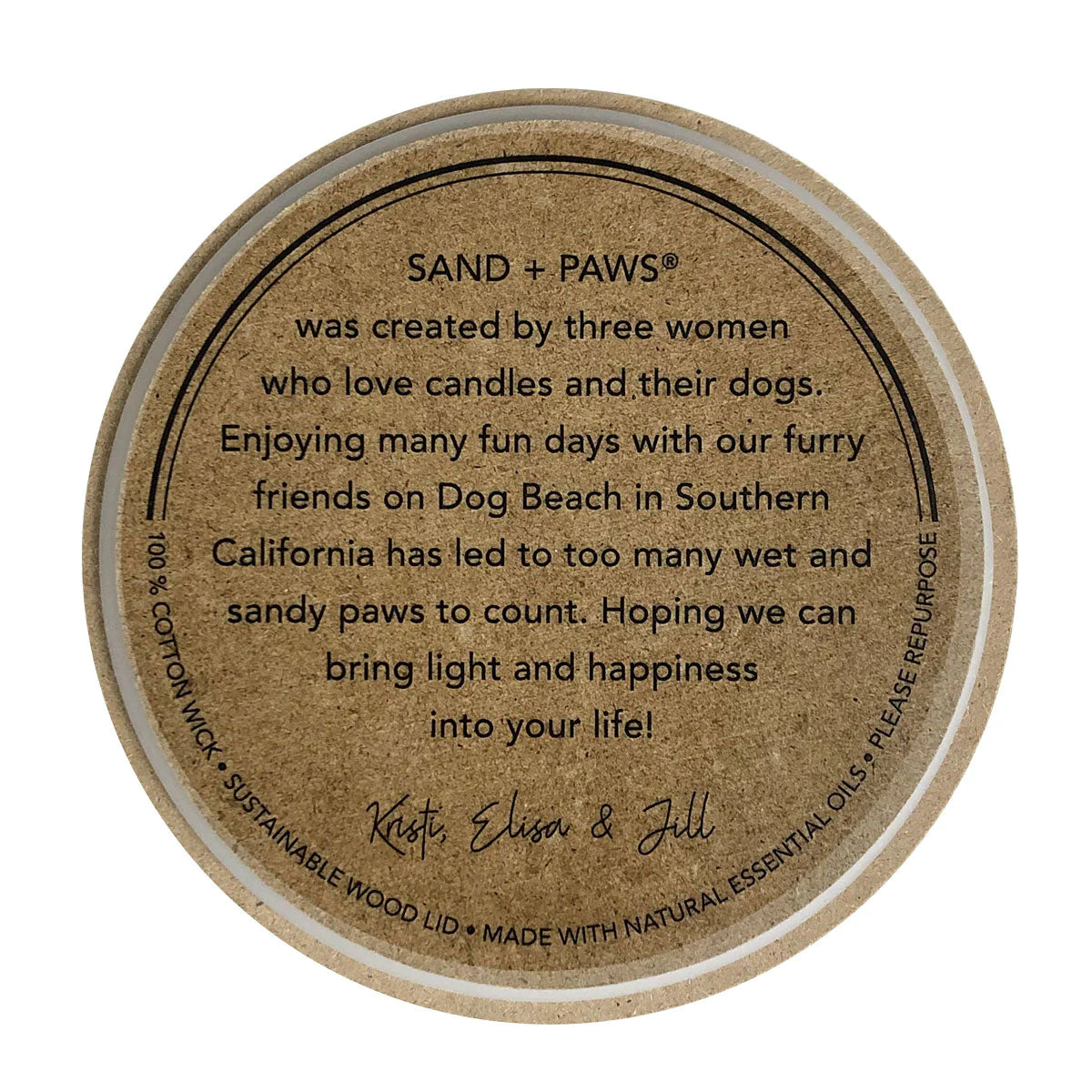 Sand + Paws California Beach House 12 oz scented candle